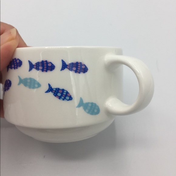 David’s Tea Stackable Fish Tea Porcelain Mugs - Picture 7 of 11